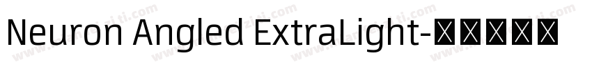 Neuron Angled ExtraLight字体转换